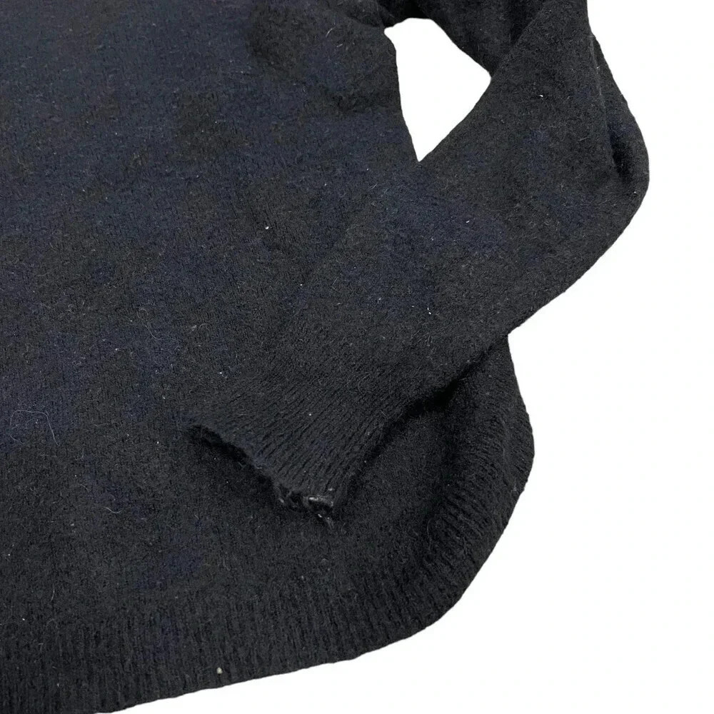 Madewell Black Alpaca Wool Blend Sweater S - Picture 2 of 4
